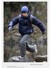 Men's Trendy Windproof Packable 90% Down Feather Puffer Jacket with Velcro Closure