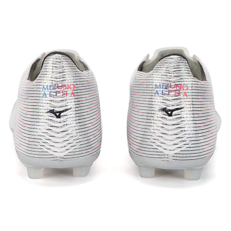 Mizuno Alpha Lace AG (Rubber Short Studs) Artificial Turf Shock Absorbing Non-Slip Wear-Resistant Soccer Shoes Unisex Soccer Shoes White P1GA236109