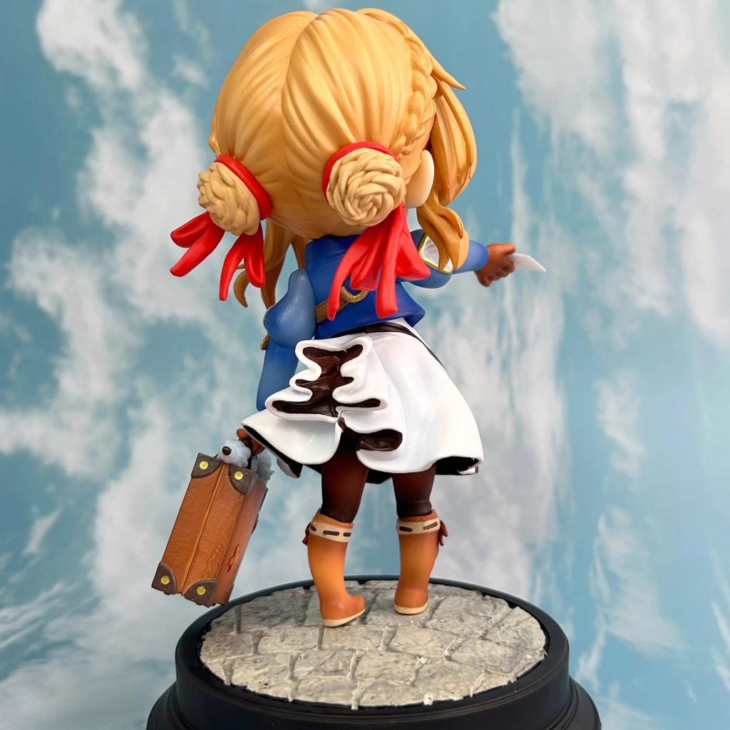 17.5cm Violet Evergarden Violet Cute Version Delivering Letter Anime Figure Model Statue Collection Desktop Decoration Ornament