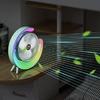 Stylish Colorful Led Desk Fan Portable Usb Rechargeable Mini Fan For Home And Office