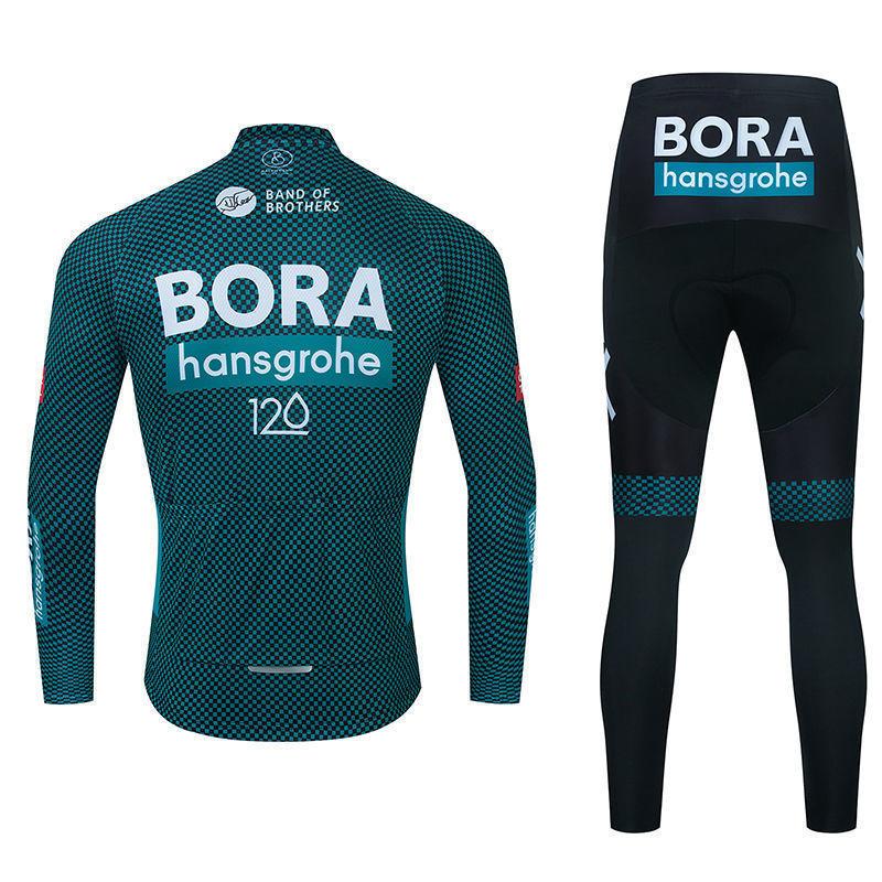 Autumn Long-sleeved Cycling Top Overalls Set Breathable Road Mountain Cycling Suit Men's and Women's Suit