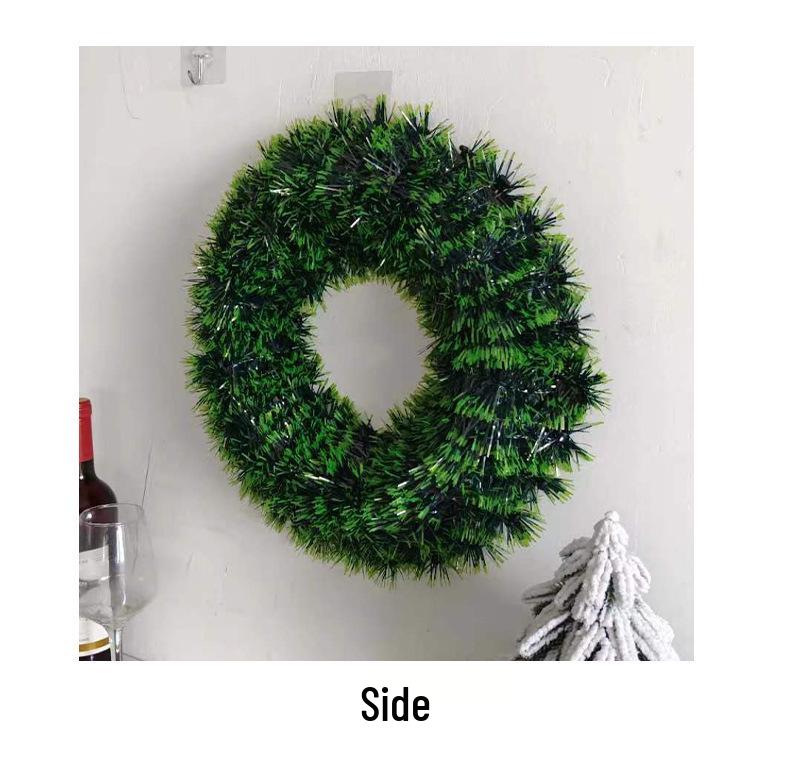 42cm Tinsel Wreath Holiday Decoration for Shopping Mall or Hotel