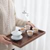 Nanshan Sir Japanese Style Walnut Wood Tea Tray - Large
