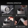 Manual Coffee Grinder with Ceramic Burr, Adjustable Hand Coffee Bean Grinder, Portable Stainless Steel Coffee Mill for Home, Office & Travel