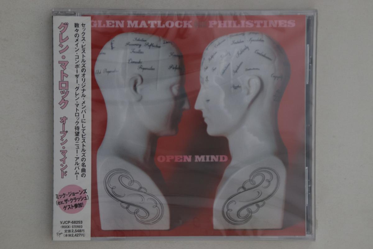 

CD GLEN MATLOCK & PHILISTINES - Open Mind VJCP68253PROMO VIRGIN Japan Obi Rock Used