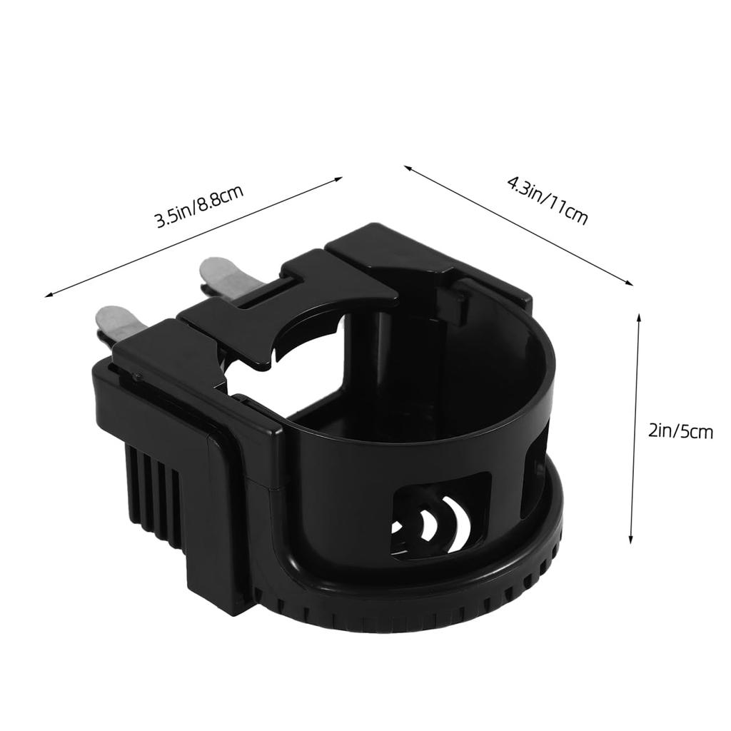 Ledmomo Car Drink Holder Air Vent Mount Car Cup Holder Bottle Tumbler Adjustable Anti-Slip Design Anti-Vibration Car Vent Black