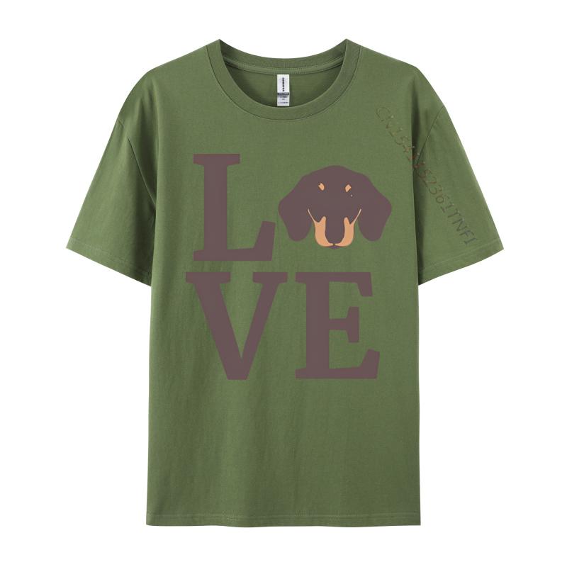 Hot Sale Unisexs Top Tshirts Cotton I Love My Dachshund Dachshund T Shirts Printing Fashion T Shirt Unisex
