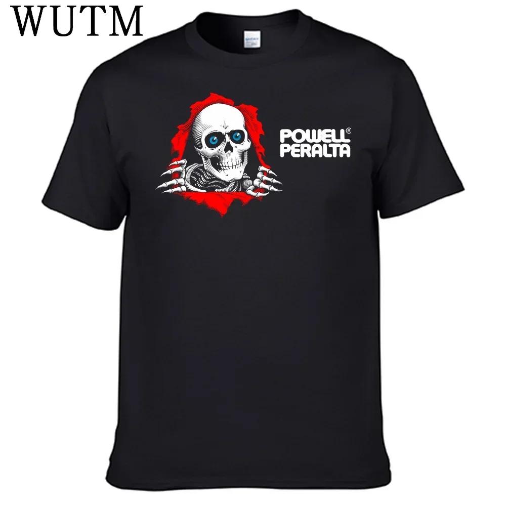 GUOYAN TOP Powell Peralta T-shirt 100% Katoen T-shirt Heren Shirt Tops 4XL