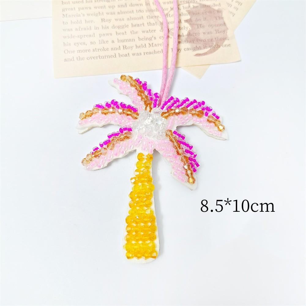 

Декоративный ремешок для телефона, шнурок-подвеска для сумки, подвеска с кокосовой пальмой из бусин для девочек, женщин, украшение для автомобиля 3XL