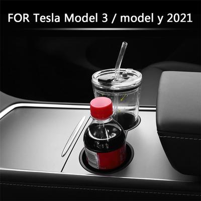 Limitatore di slittamento dello slot della clip del supporto della tazza dell'acqua 1PC per il 2021 Tesla Model 3 Model Y nero