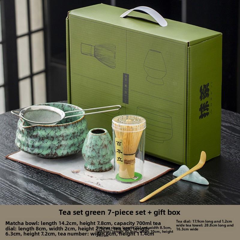 5/7-piece set Japanese Matcha Bowl Matcha Song Dynasty Tea Ordering Tools Ceramic Tea Bowl Teacup Stirrer Matcha Brush Tea