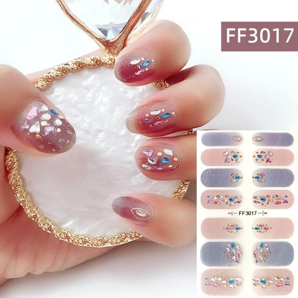 Three-dimensional Waterproof No-bake Nail Polish Film Full Sticker Spring and Summer Nail Film Paper Nail Film Paper