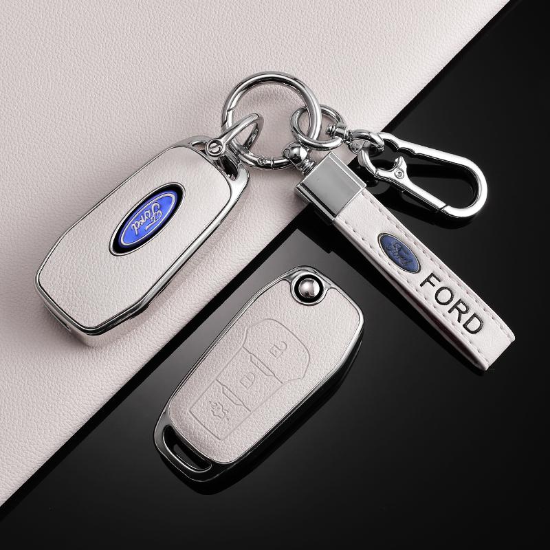 TPU Car Flip Key Cover Case Protective Shell Bag Keychain Holder for Ford Fusion Fiesta Escort Mondeo Everest Ranger Accessories