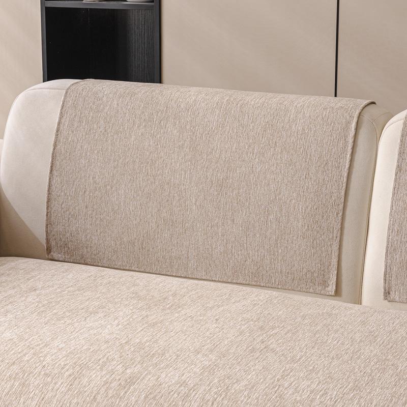 Minimalist Twill Chenille Anti-Slip Sofa Cover for All Seasons Living Room Furniture Decor Couch Cushion Cover Slipcover