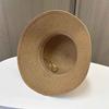 Straw Hat Women Spring and Summer Dome Sunshade Top Hat Sunscreen Sun Hat Fashion Streamer Beach Hat