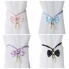 2 PCS Pearl Bowknot Curtain Straps Adjustable Curtains Tie Rope Curtain Tieback  Living Room