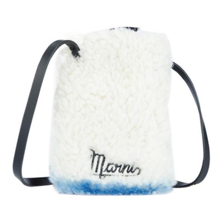 

Marni Fashion Cotton Shoulder Bag Mobile Crossbody Bag Unisex Bags Natural-White Blue TEMI0010Q0-P0099-Z2O24 Basic Set (Bag+Dust Bag)