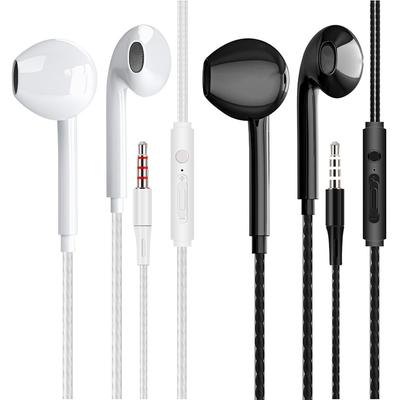 3.5mm Wired Earphones Bass Stereo Earbuds Gym Sports Headphones with Mic Stereo Headset for iPhone Samsung Xiaomi Huawei PC