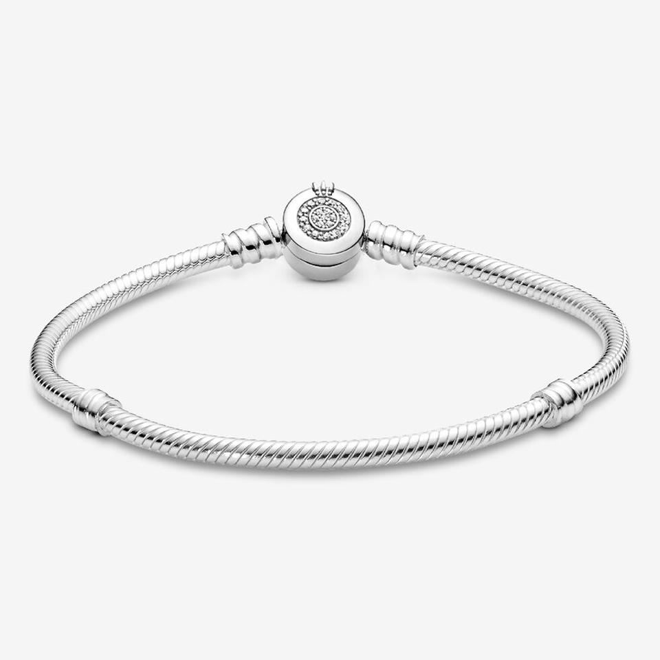 

925 Silver New Love Heart Type ME Chain Link Pearl Star Moon Life Tree Crown Nail Bracelet DIY Exquisite Charm Jewelry Gift 16CM