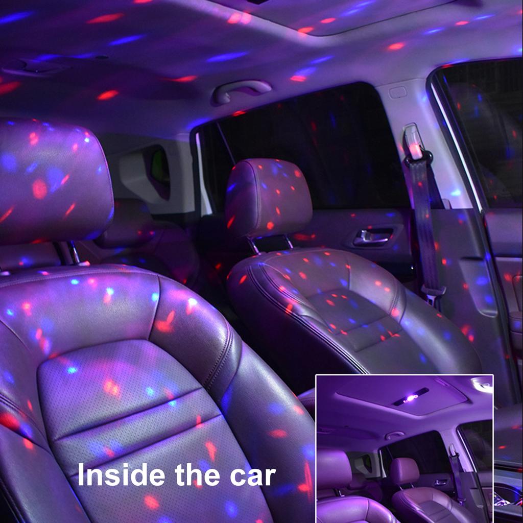 5V 3W auto Ambient Light USB nabíjení Barevné LED osvětlení Atmosféry Světlo rytmu Ovládání zvuku