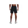 Under Armour Solid Color Logo Print Straight Shorts Men Bottoms Black 1373718-001