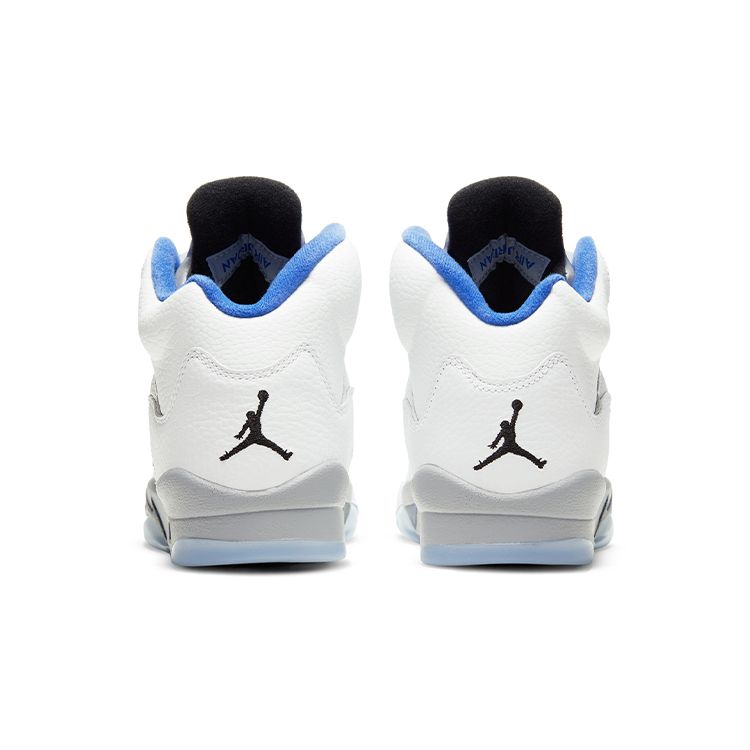 Air Jordan 5 Retro GS Stealth 2.0 Kids Sneakers White Black Hyper-Royal 440888-140