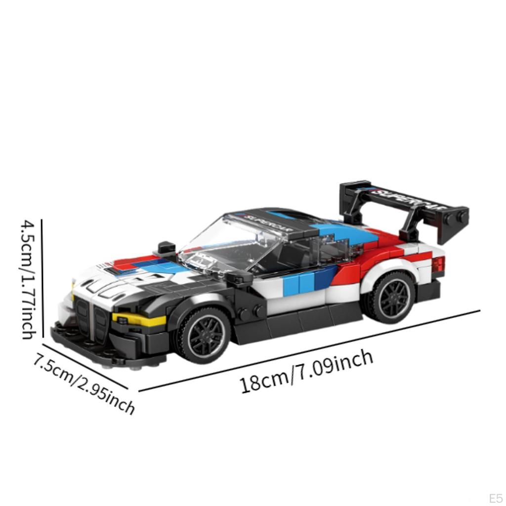 Race Car Model Building Kit 3D Puzzle Gift Art Craft Toy Challenge Small Blocks Set