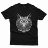 Owl Ornate Bird Lover Mens T Shirts Unisex Tee Top #P1#Or#A