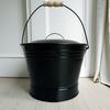 In-Stock Fireplace Ash Bucket for Indoor/Outdoor Use - Hot Ash Round Bucket with Tools, Ideal for Ash and Coal Cleaning, Label-Appliable.