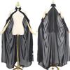 Black Ivory Chiffon Bridal Halter Cape Shawl for Women