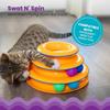 Interaktives Katzenbahnspielzeug Katzenspielzeugturm mit bunten Bällen Mentale und körperliche Übung Spaßiges Puzzlespiel für aktive Katzen Haustierspielzeug