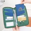 New RFID Anti-magnetic Passport Bag, Long Zipper Passport Holder, Travel Ticket, Multi-functional Storage ID Bag