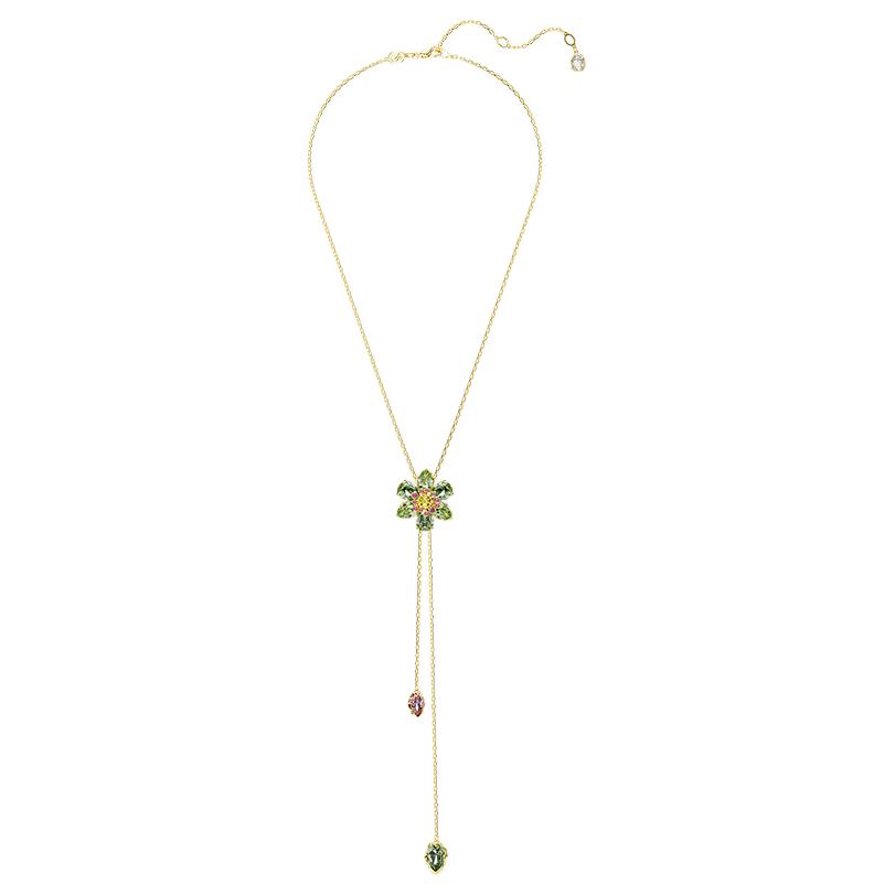 Swarovski Idyllia Personalized Design Imitation Crystal Necklace Unisex necklace Green 5717158 Box+Shopping Bag (Random Color)