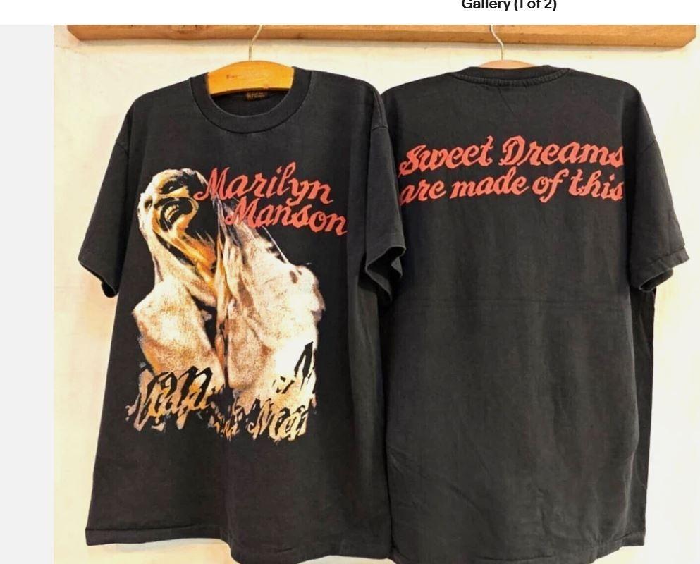 

Винтажная футболка Мэрилина Мэнсона Sweet Dreams Репринт Унисекс XL