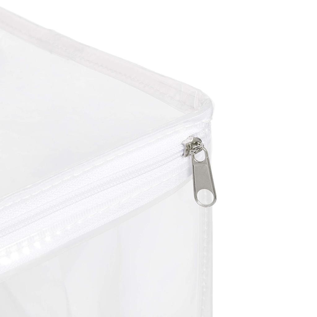 Amazon Basics Clear Zippered Storage Boxes, Set of 3