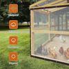 1 Stück PE Verdickt Transparent Wasserdichtes Tuch Reißfest Staubdicht Kunststoff Wachstuch Outdoor Überdachung mit Verstärkten Metallösen Geeignet
