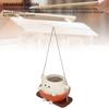Swing Face Planter Pot Hanging Resin Garden Decor Cute Cartoon Swinging Flower Head Planters for Indoor Outdoor Plants