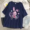 A Toy Rabbit Sitting On The Ground Women T Shirt Cool Fashion Short Sleeve Street Hip Hop Tee Clothes Sport Breathable T-Shirt