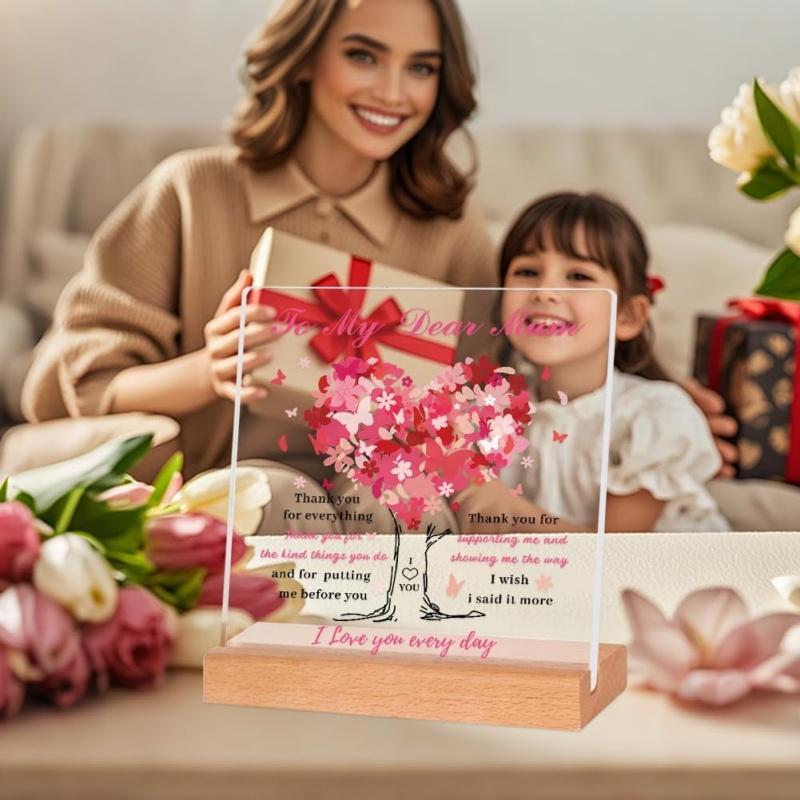 Acrylic Desk Plaque Decor Sign Birthday Mother's Day Gift for Mum from Daughter