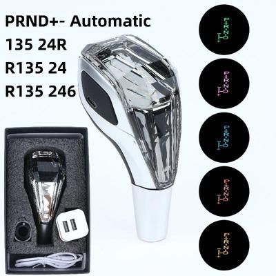 Cool Design Multicolor LED Crystal Car Gear Shift Knob 1 Set Modified Shifter Lever Handball for Auto Interior Upgrade