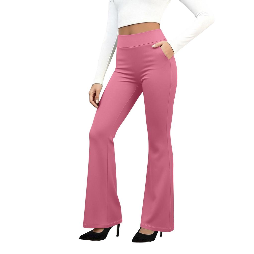 Women's High Waist Yoga Pants, Women's Work Pants With Pockets
