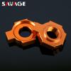For EXCF EXC 525 500 450 400 350 300 250 200 125 SX SXS XCW MXC Chain Adjuster Regulator Sliders Motorcycle Axle Block Tensioner