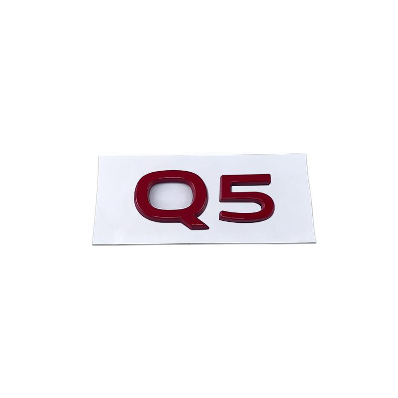 New Metal Car Trunk Emblem Rear Badge for new Q3 Q5 Q6 Q7 Q8 Letter Stickers Body Side Decal Refitting Decoration Accessories
