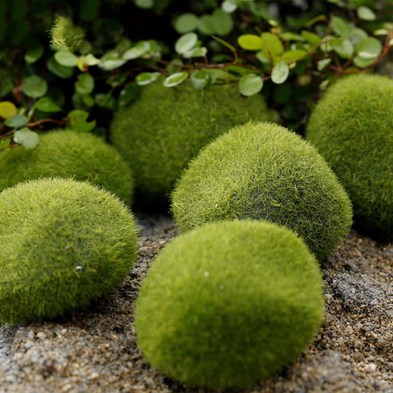 Miniature Moss Stone Artificial Moss Lawn Micro Landscape Ornament Garden Diy Decoration
