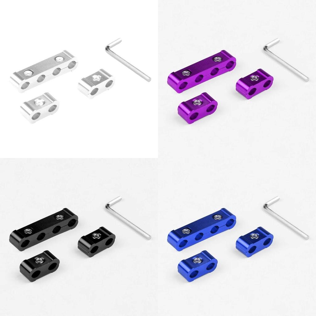 Universal Aluminum Alloy Spark Plug Wire Separator Kit With Fixed Clips For Car Engine Maintenance