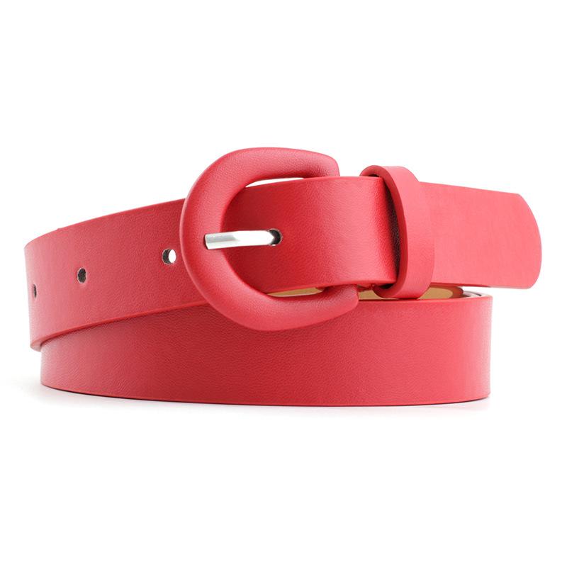 

Womens Elegant Fashion Belt With Premium Alloy Buckle Suitable For Casual And Wear Office красный