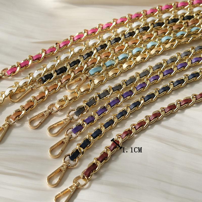 New Phone Accessory Long Cellphone Chain Anti Lost Universal Metal Leather Shoulder Neck Crossbody Phone Strap Case Holder Chain