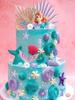 Mermaid Cake Toppers Under the Sea Mermaid Tail Cake Decorations for Birthday Baby Shower Party Supplies
