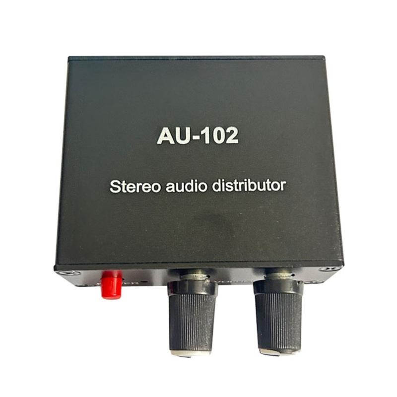 Auditory Splitter Box 2 Channel Sound Signal Distributor 1x2 auditory Distribution Device Perfect for Audiophiles
