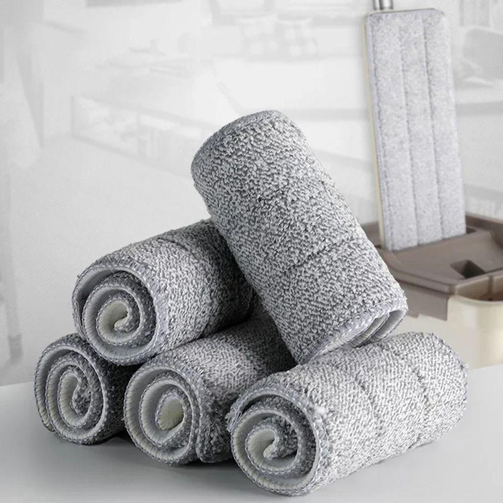 10pcs Self Wring Microfiber Mop Cloth High Absorbency Replacement Mop Cloth  Household Cleaning